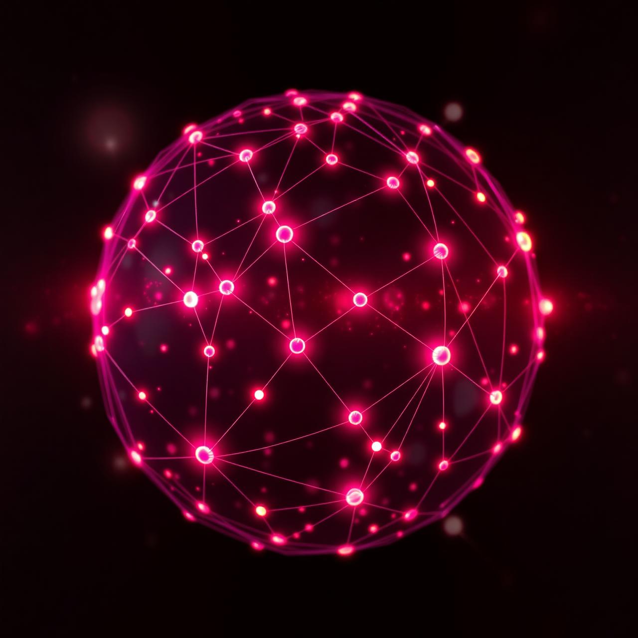 Illustration of a connected global network